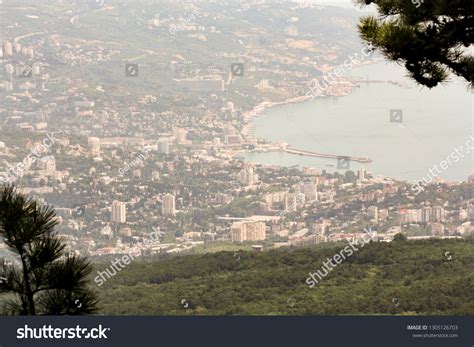 Panorama Yalta Mount Aipetri Mountain Forest Stock Photo 1305126703