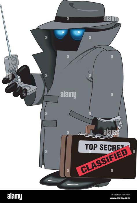 Spy Cartoon Vector Illustration Stock Vector Image And Art Alamy