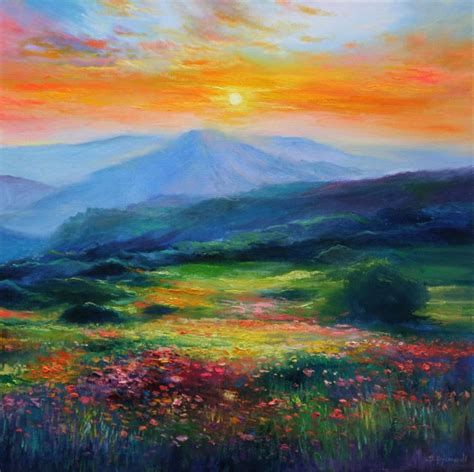 Dream Landscape Vi Original Oil Painting 2018 Oil Painting By