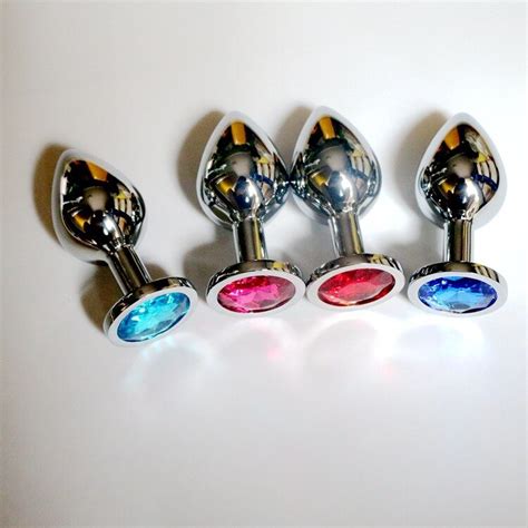 Small Size Metal Aluminium Jewelry Anal Plugs Fetish Chastity Anal Sex Toys Anus Bead Butt Plug