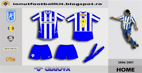 Noutăți despre transferuri și locul pe . Ionut Football Kits: Universitatea Craiova home kit 2006/2007