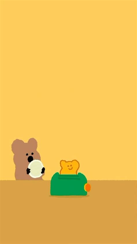 W A L L P A P E R ꪔ̤̮‪ Cute Cartoon Wallpapers Animal Canvas