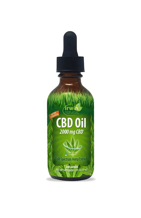 Irwin Naturals Cbd Oil 2000 Mg From Full Spectrum Hemp Extract By