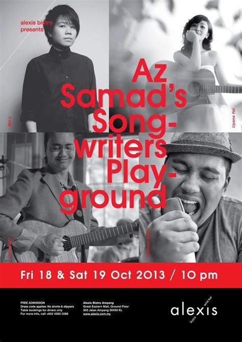 Alexis Bistro Presents Az Samads Songwriters Playground With Liyana