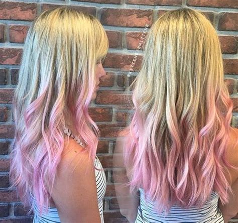 Pastel Pink Dip Dye For Blonde Hair Blond Pastel Pink Blonde Hair