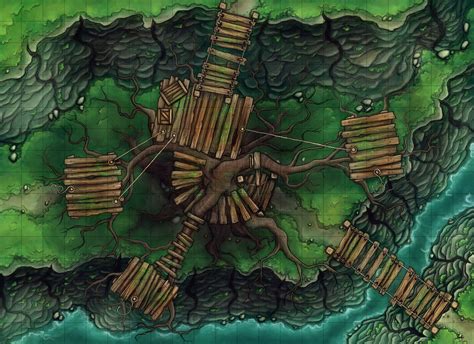 Treetop Cartography Fantasy Battle D D Maps