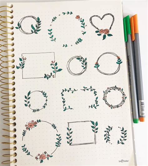 Some Great Wreaths And Border Ideas By Dailybulletjournall 😍