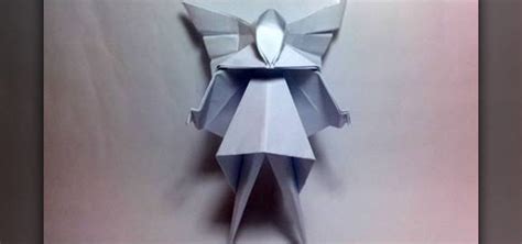 How To Fold A Christmas Tree Fairy Or Angel With Origami Origami