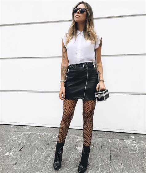 Esse Look Da Dicadaka Um Arraso 😍😍 Leather Skirt Outfit Fashion