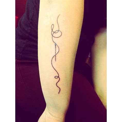 My Sewing Tattoo Needle And Thread Tattoos Pinterest Tatouage Tatoo Et Tattoo Mere Fille