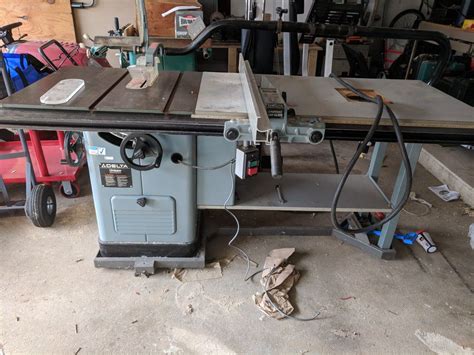 5 Hp Delta Unisaw With Heavy Duty Base Long Extension Router Table And