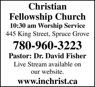 We did not find results for: Live Stream Available On Our Website, Christian Fellowship ...