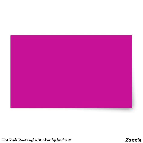 Hot Pink Rectangle Sticker Hot Pink Lavender Free Design Tool Design