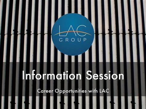 Lac Careers Info Session By Jocelyn Mcnamara