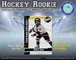 Hockey Team Personalized Hockey Trading Card Template Print | Etsy
