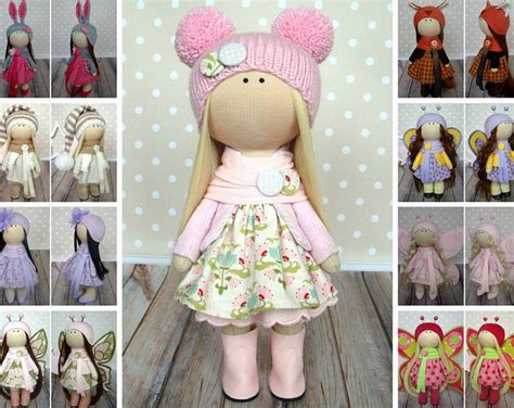 Textile Handmade Doll Fabric Art Doll Nursery Baby Doll Cloth Etsy