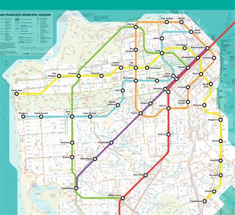 Bay Area Man Creates The Sf Muni Metro Map Of Our Dreams Bay Area Rapid