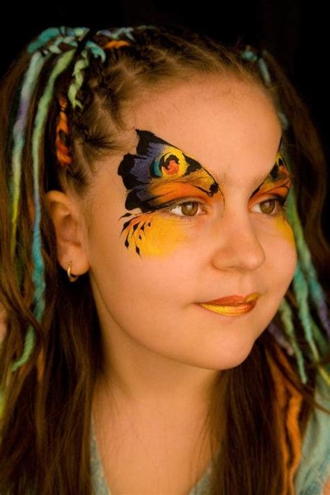 40 Idées De Maquillage Papillon Au Pinceau Pour Enfants Et Adultes Le