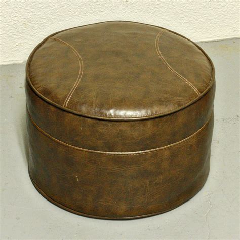 Vintage Foot Stool Hassock Ottoman Footrest By Oldcottonwood
