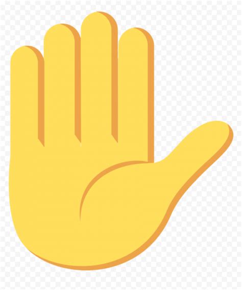 Hd Stop Hand Sign Emoji Png Citypng