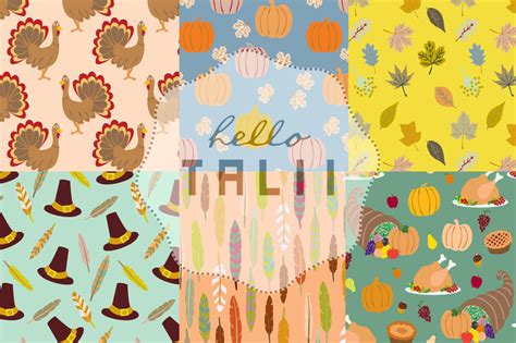 Check spelling or type a new query. Happy Thanksgiving Digital Paper By Hello Talii ...