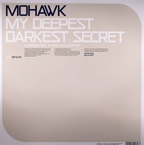Mohawk My Deepest Darkest Secret Vinyl At Juno Records