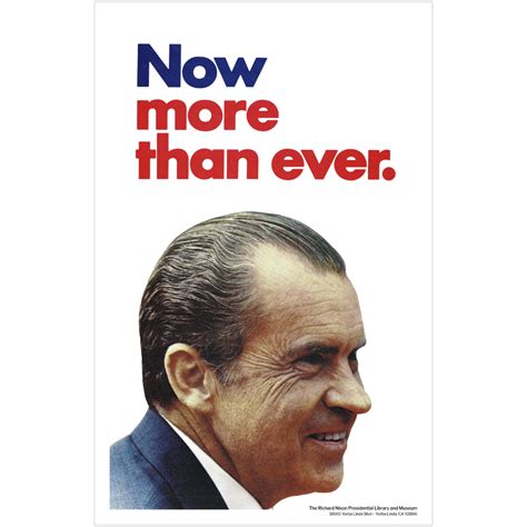 Now More Than Ever Poster Nixon Library Museum Store