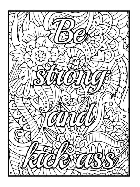 Sweary Coloring Pages Free