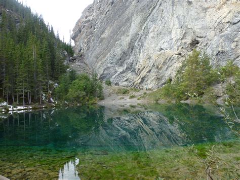 Grassi Lakes Hike Outside Canmore Lake Outdoor Waterfall