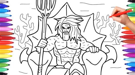 Free download 35 best quality aquaman coloring pages at getdrawings. Aquaman Coloring Pages, How to Draw Aquaman on the Throne ...