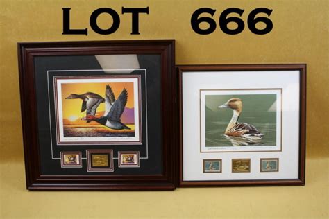 Deluxe Framed Federal Duck Stamp 1991 92 Alabama Duck Stamp With Signed