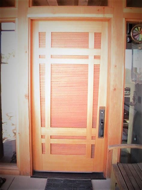 Custom Entry Door With Tapered Stiles And Laced Rails Cascade Custom