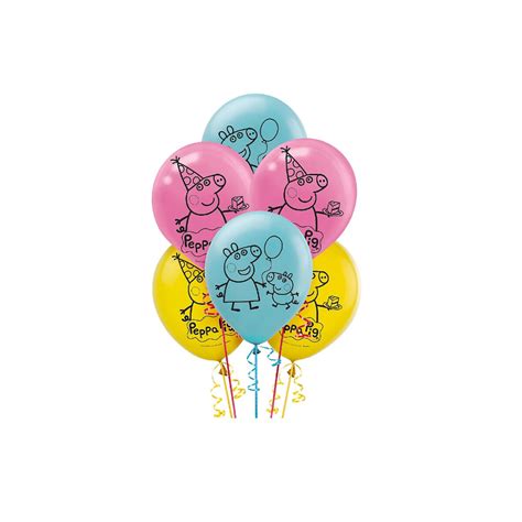 Peppa Pig Latex Balloons 6 Pack Multi Big W