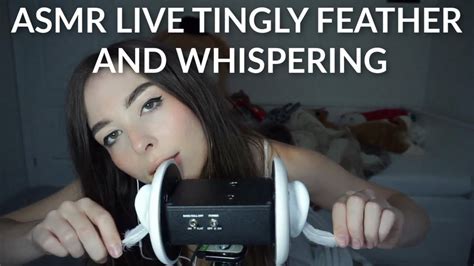 Asmr Relaxing Feather Tingles And Whispering Youtube