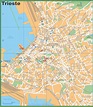 Tourist map of Trieste city centre | Tourist map, Map, Trieste