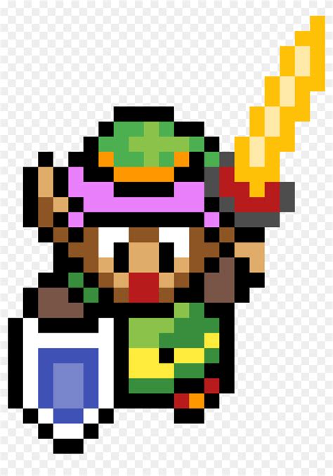 Zelda Logo Pixel Art