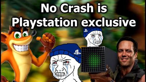 Playstation Fanboys Crying Over Crash Bandicoot Being Owned By Xbox