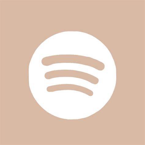 Spotify App Icon Beige Icono De Aplicación Icono De Ios Set De Iconos