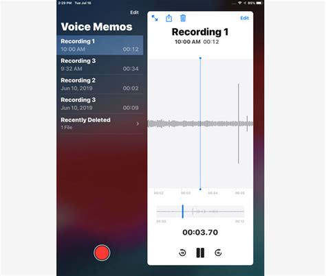 Complete Guide How To Record Audio On Ipad By Using Voice Memos