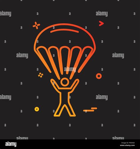 Parachute Icon Design Vector Stock Vector Image And Art Alamy