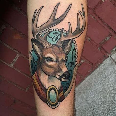 15 Neo Traditional Deer Tattoos Designs Petpress
