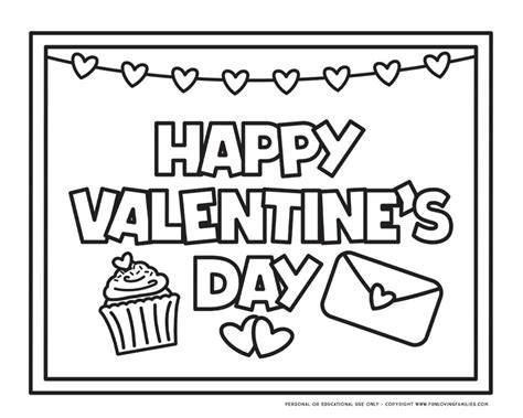 Valentines Day Coloring Pages Fun Loving Families