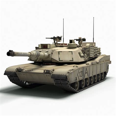 3d Model M1a2 Abrams Vr Ar Low Poly Cgtrader