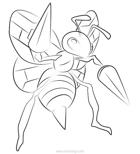 Mega Beedrill Coloring Pages
