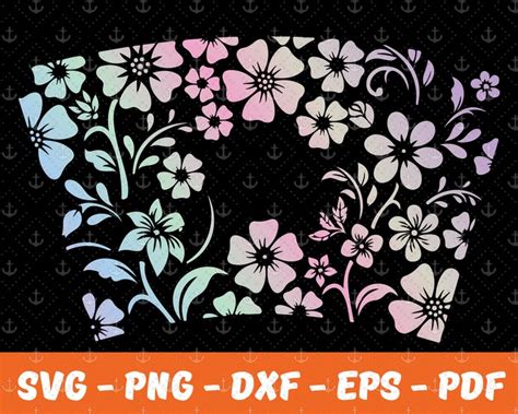 Free 309 Flower Cup Wrap Svg Svg Png Eps Dxf File