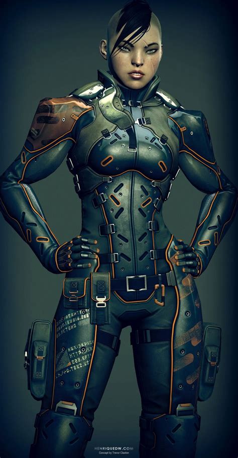 Sci Fi Cyborg Girl Android