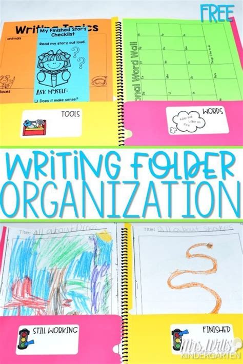 Writing Folder Organization Free Labels For Your Early Primary Writers