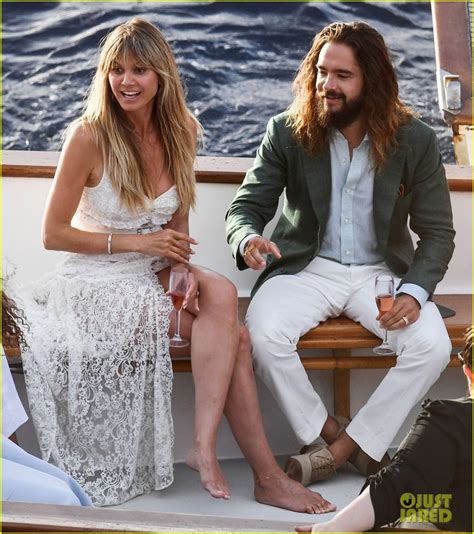 Heidi Klum Tom Kaulitz Kiss On A Boat Before Second Wedding In Capri
