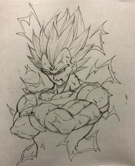 Stand on the side of goku. Majin Vegeta SSJ2 | イラスト, ドラゴンボール イラスト, 描画のためのアイデア