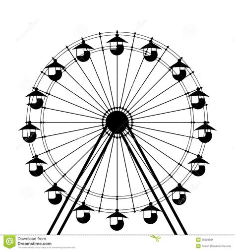 Ferris Wheel Icon Stock Image Image 38303681